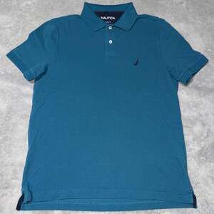 Nautica Men's Classic Fit Short Sleeve Solid Deck Polo Shirt in Teal